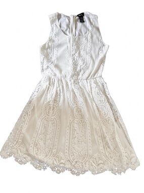 rue 21 white lace dress Rue 21 White Lace Dress Size Medium